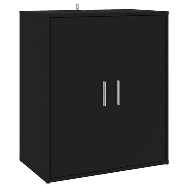 vidaXL Kenkäkaappi musta 60x35x70 cm lastulevy