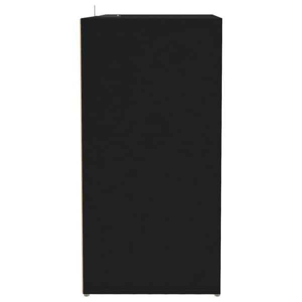vidaXL Kenkäkaappi musta 60x35x70 cm lastulevy