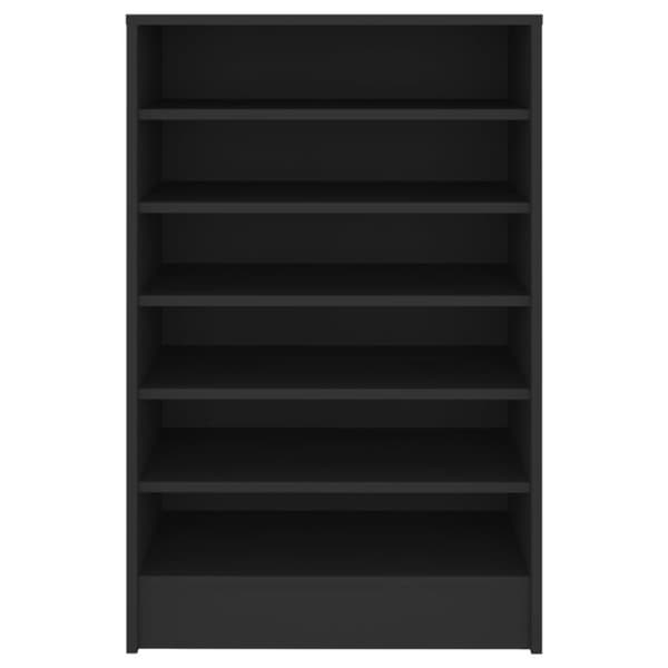 vidaXL skoskab 60x35x92 cm spånplade sort