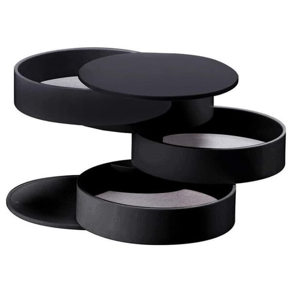 Smyckeskrin, 4 Nivåer - Svart