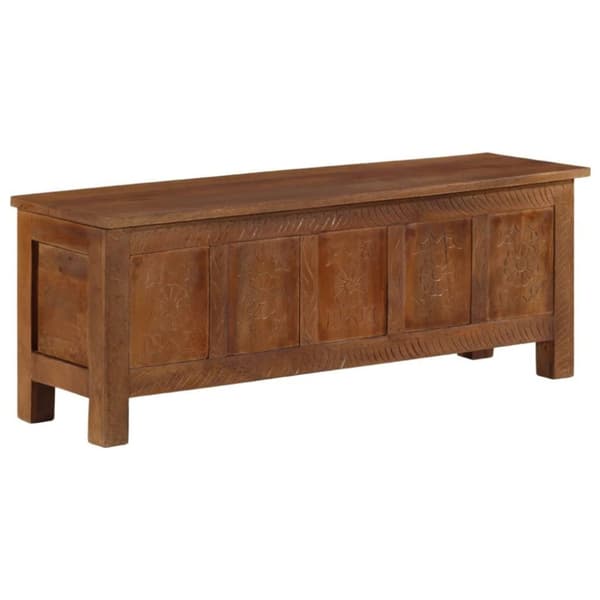 vidaXL opbevaringsboks 110x30x40 cm massivt mangotræ