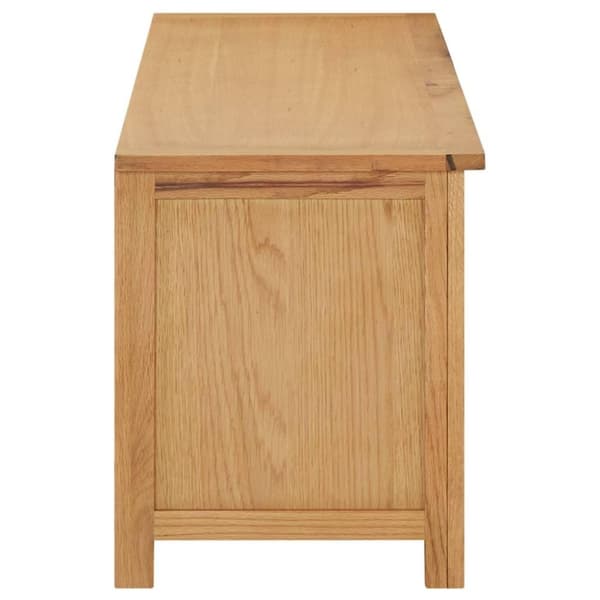 vidaXL Skostativ 114x37x45 cm heltre eik