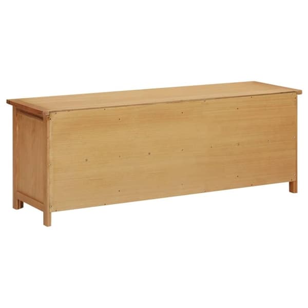vidaXL Skostativ 114x37x45 cm heltre eik