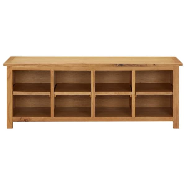 vidaXL Skostativ 114x37x45 cm heltre eik