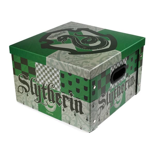Harry Potter Slytherin Storage Box Green/Light Grey One Size