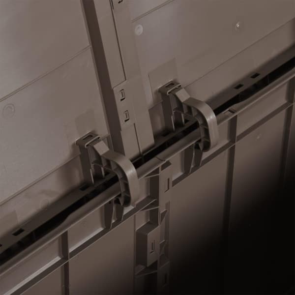 vidaXL Putekasse for hage 180 L brun PP rotting