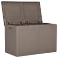 Miniatyrbilde 6 av 9: vidaXL Putekasse for hage 180 L brun PP rotting