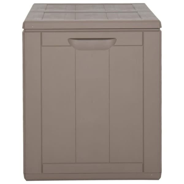 vidaXL Putekasse for hage 180 L brun PP rotting