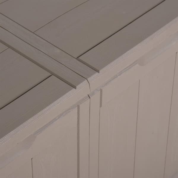 vidaXL Putekasse for hage 180 L brun PP rotting
