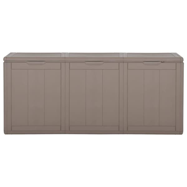 vidaXL Putekasse for hage 270 L brun PP rotting