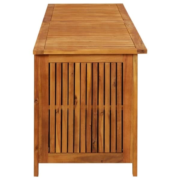 vidaXL Puutarhan varastolaatikko 200x50x58 cm täysi akaasiapuu