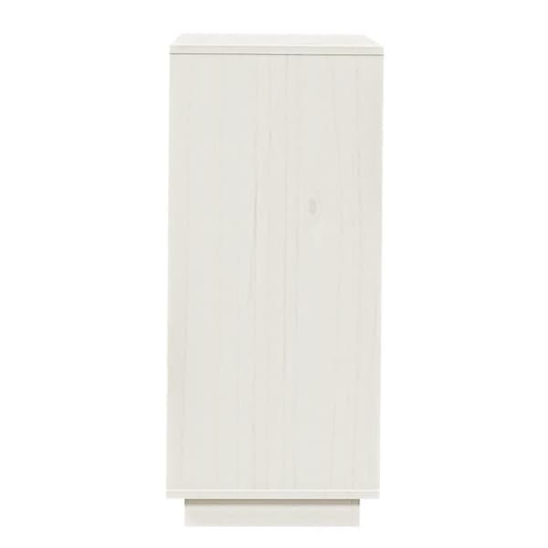 vidaXL Skoskap 35x35x80 cm heltre furu