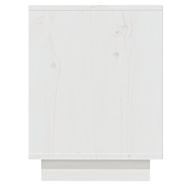 vidaXL Skoskåp vit 110x34x45 cm massiv furu