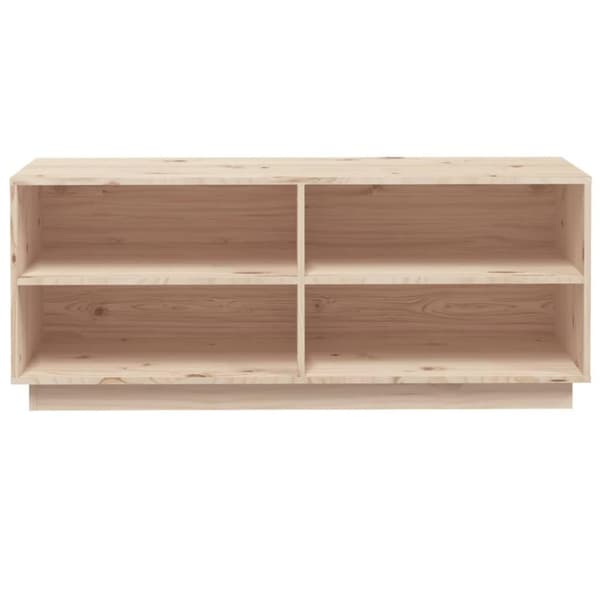 vidaXL skoreol 110x34x45 cm massivt fyrretræ