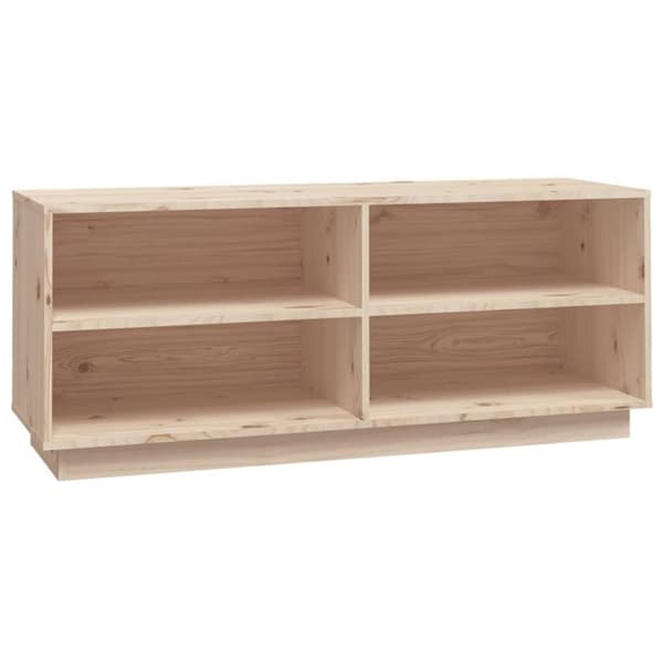 vidaXL skoreol 110x34x45 cm massivt fyrretræ