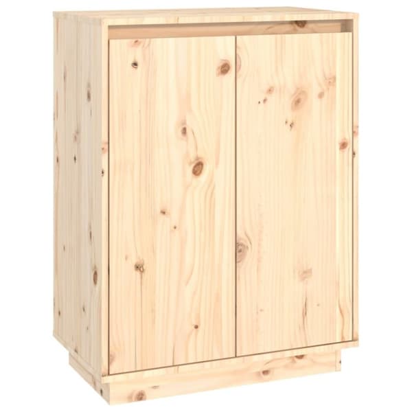vidaXL skoreol 60x35x80 cm massivt fyrretræ