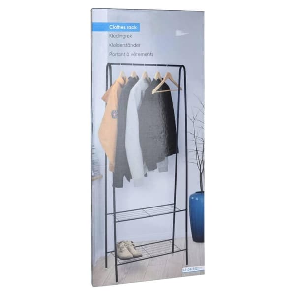 Storage solutions tøjstativ med 2 hylder 61x34x152 cm