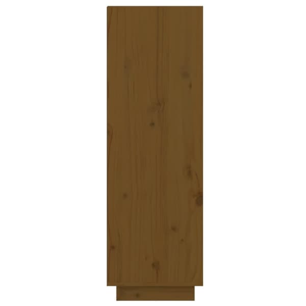vidaXL Skoskap honningbrun 60x34x105 cm heltre furu