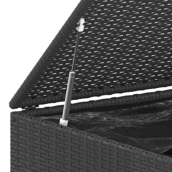 vidaXL hyndeboks 145x100x103 cm polyrattan sort