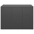 Miniatyrbillede 2 af 6: vidaXL hyndeboks 145x100x103 cm polyrattan sort