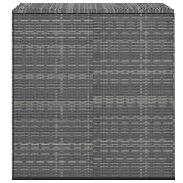 vidaXL Puutarhan säilytyslaatikko PE-rottinki 100x49x103,5 cm harmaa