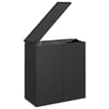 Miniatyrbillede 3 af 6: vidaXL hyndeboks 100x49x103,5 cm polyrattan sort