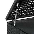 Miniatyrbillede 4 af 6: vidaXL hyndeboks 100x49x103,5 cm polyrattan sort
