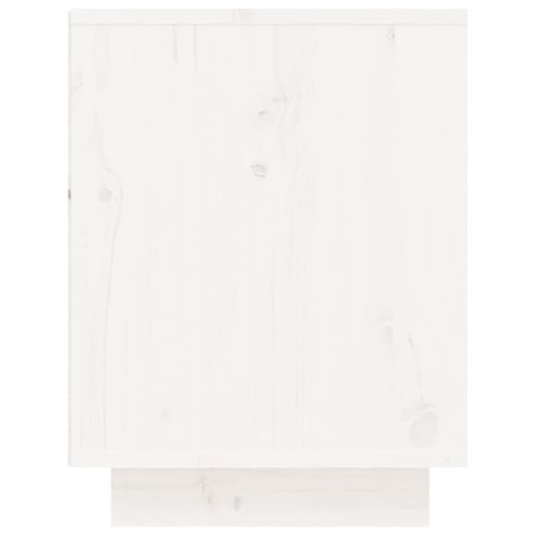 vidaXL Skohylle hvit 60x34x45 cm heltre furu