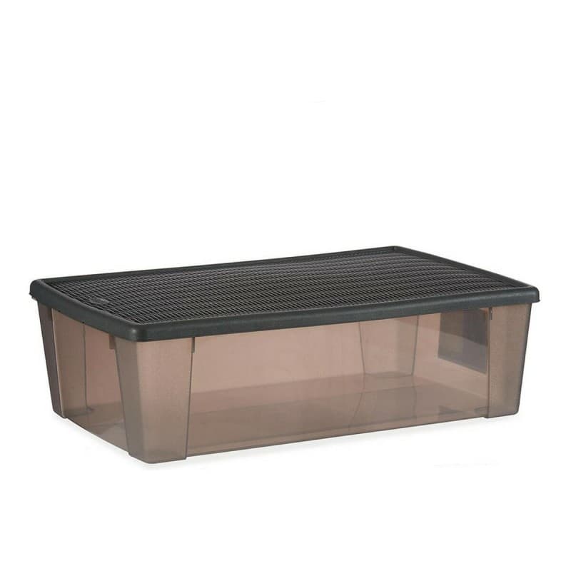 Förvaringslåda Elegance Grå 30 L Plast (38,5 x 17 x 59,5 cm)
