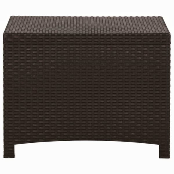 vidaXL Putekasse for hage 60x54x41 cm PP rotting brun