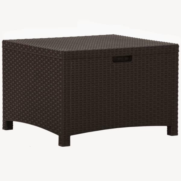 vidaXL Putekasse for hage 60x54x41 cm PP rotting brun