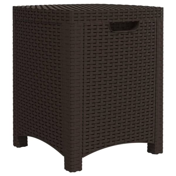 vidaXL Putekasse for hage 39x39x46 cm PP rotting brun