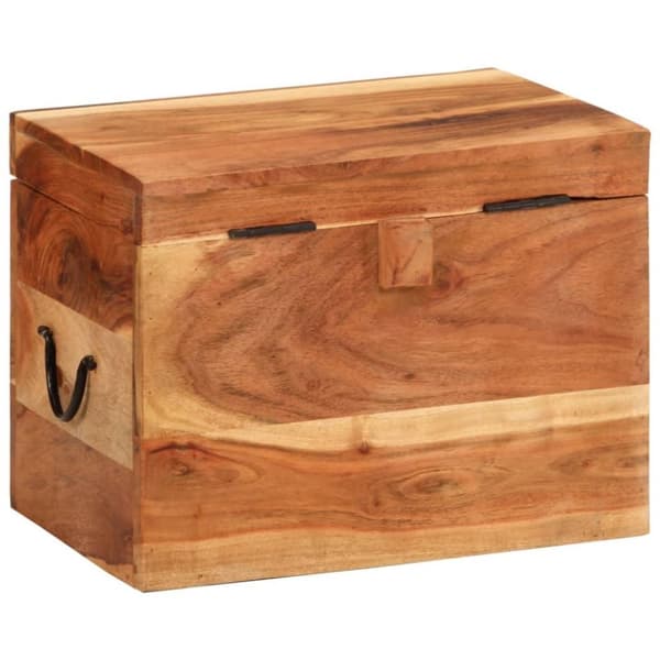 vidaXL Förvaringslåda 39x28x31 cm massivt akaciaträ