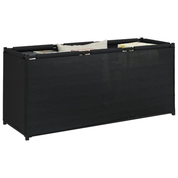 vidaXL Förvaringslåda svart 105x34,5x45 cm tyg