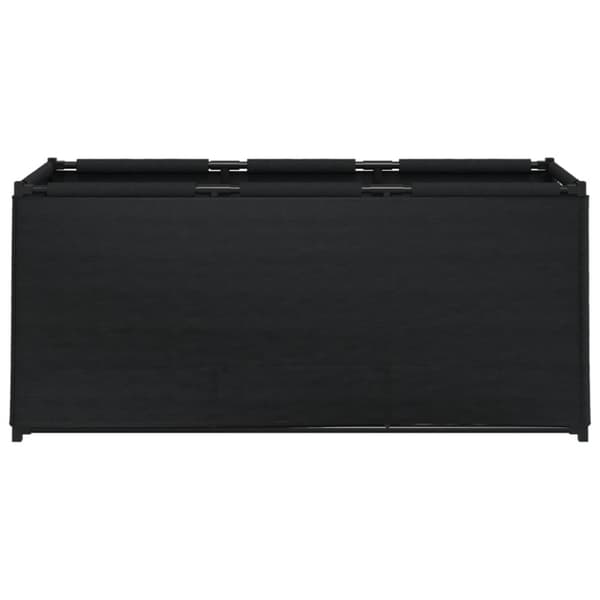 vidaXL Förvaringslåda svart 105x34,5x45 cm tyg