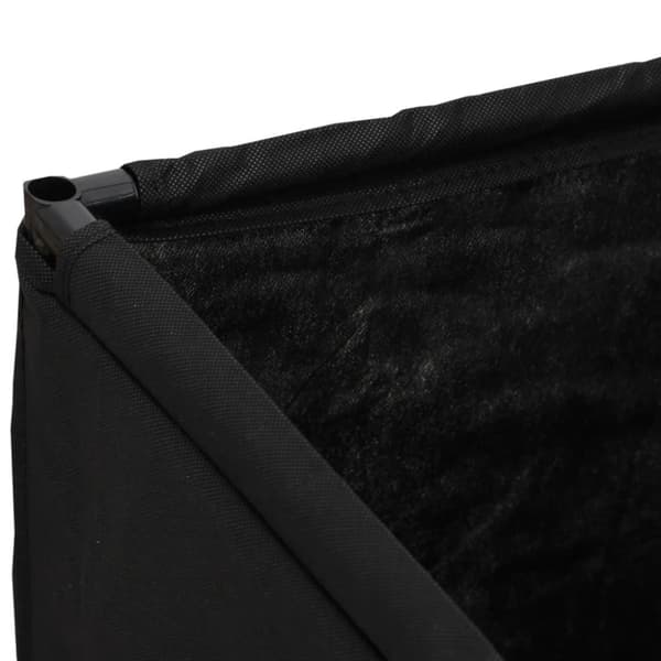 vidaXL Förvaringslåda svart 105x34,5x45 cm tyg