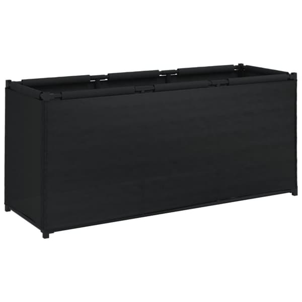 vidaXL Förvaringslåda svart 105x34,5x45 cm tyg