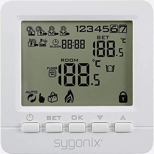 Sygonix infälld rumstermostat veckoprogram 5 till 35 °C