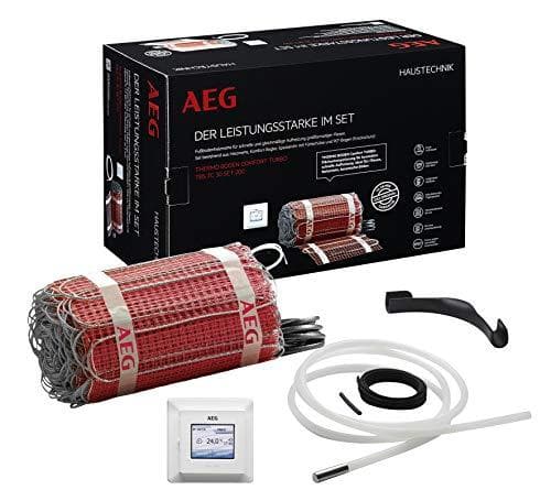 AEG TBS TC 30 Sæt 200/1 T. Produkttype: Elektrisk gulvvarme, Farve på produkt: Sort, Rød, Hvid, Velegnet til rum op til: 1 m². Effekt: 200 W, AC-indga