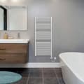 Miniatyrbillede 3 af 5: Bosch Heat radiator 4500 1420x500 Håndklæde radiator 750 W Hvid