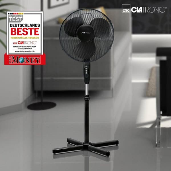 Clatronic VL 3603 S piedestal ventilator 40cm sort
