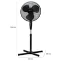 Miniatyrbillede 7 af 11: Clatronic VL 3603 S piedestal ventilator 40cm sort