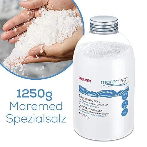 Beurer maremed -yhdistelmäsarja käytettäväksi meriilmastointilaitteen MK 500 kanssa, 1250g erikoismerisuolaa, 4x esisuodatin, 2x vesihaihdutuslohko, 1
