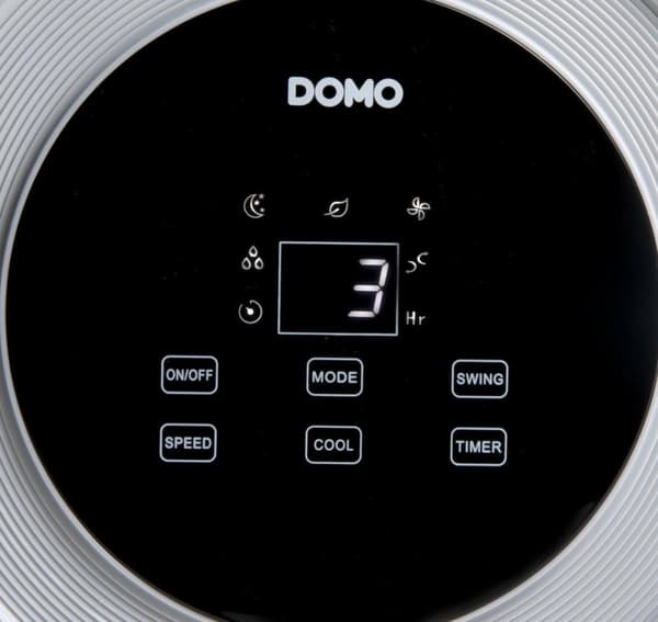 Domo DO159A - Aircooler desktop Chilizz 3-in-1: Luftkylare/luftfuktare/luftrenare - Vit/svart