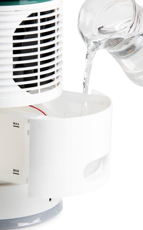 Domo DO159A - Aircooler desktop Chilizz 3-in-1: Luftkylare/luftfuktare/luftrenare - Vit/svart