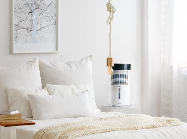Domo DO159A - Aircooler desktop Chilizz 3-in-1: Luftkylare/luftfuktare/luftrenare - Vit/svart