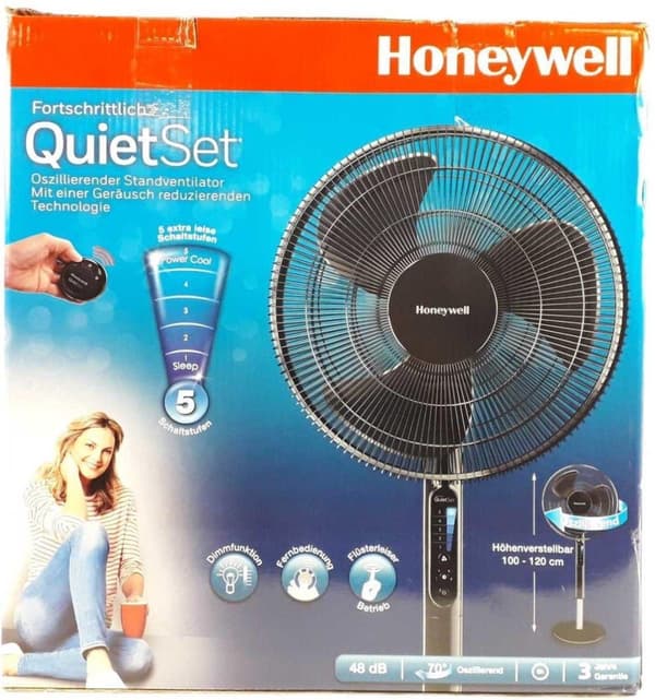 Honeywell HSF600BE4 - Stand Fan - Sort