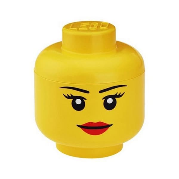 Lego Förvaringslåda för huvudet Yellow 19cm x 16cm