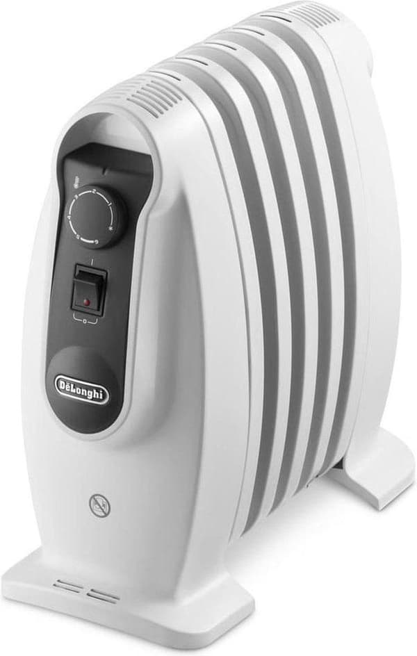DeLonghi TRNS0505M Elvarmer Indendørs Hvid 500 W Olie Elvarmer