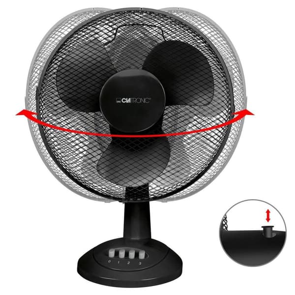 Clatronic VL 3602 tuuletin 30cm musta